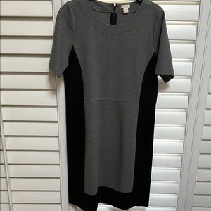 J Crew black and grey dress